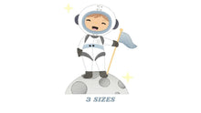 Laden Sie das Bild in den Galerie-Viewer, Astronaut embroidery designs - Baby boy embroidery design machine embroidery pattern - Space embroidery file - instant download Star Rocket
