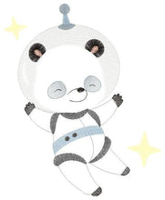 Load image into Gallery viewer, Panda Astronaut embroidery designs - Baby boy embroidery design machine embroidery pattern - instant download  Space embroidery file Planet
