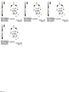 Panda Astronaut embroidery designs - Baby boy embroidery design machine embroidery pattern - instant download  Space embroidery file Planet