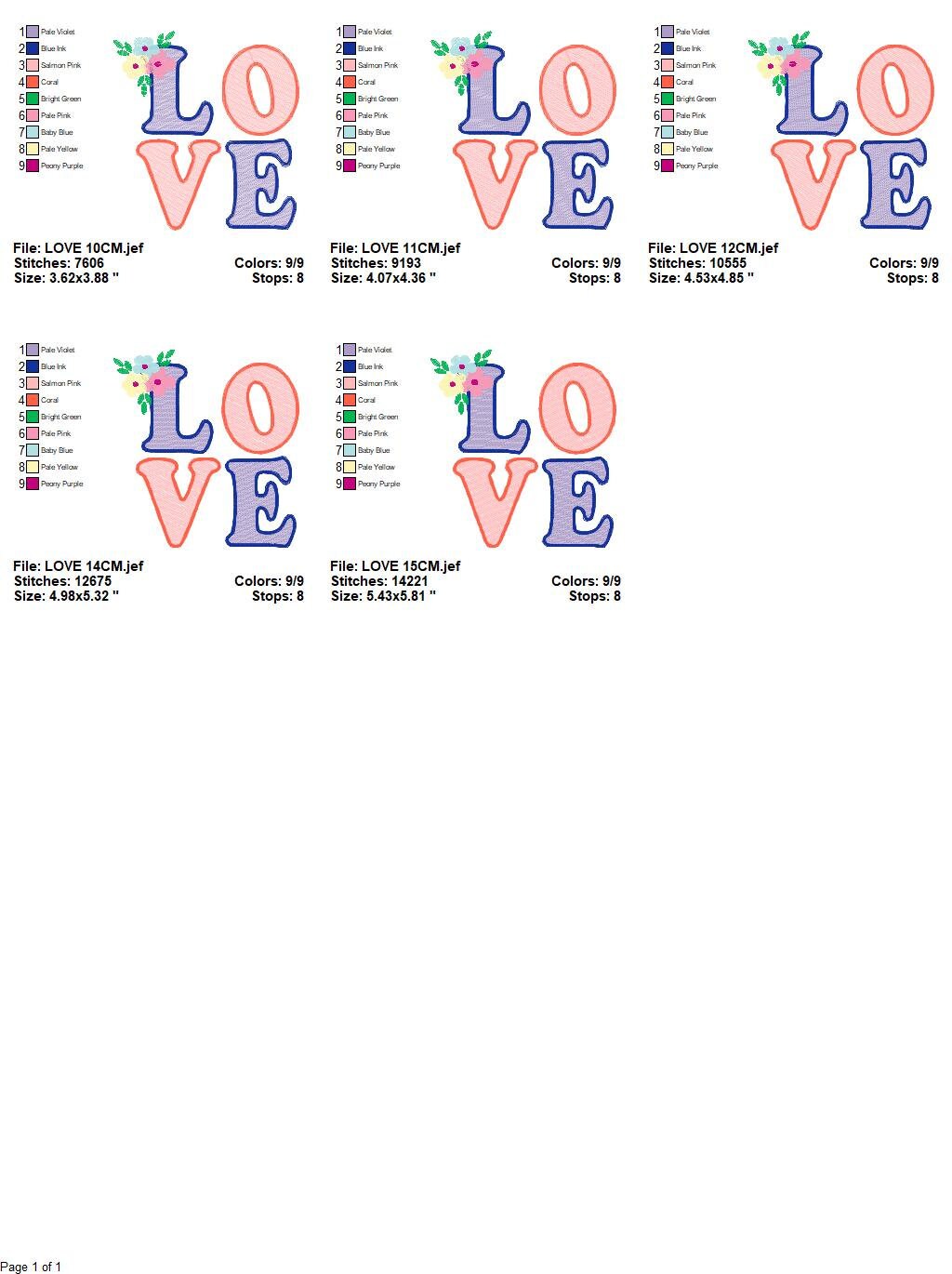 Love embroidery design - Love word embroidery designs machine embroidery pattern - valentines embroidery - wedding couple instant download