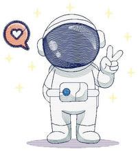 Load image into Gallery viewer, Astronaut embroidery designs - Baby boy embroidery design machine embroidery pattern - Space embroidery file Star Rocket - instant download
