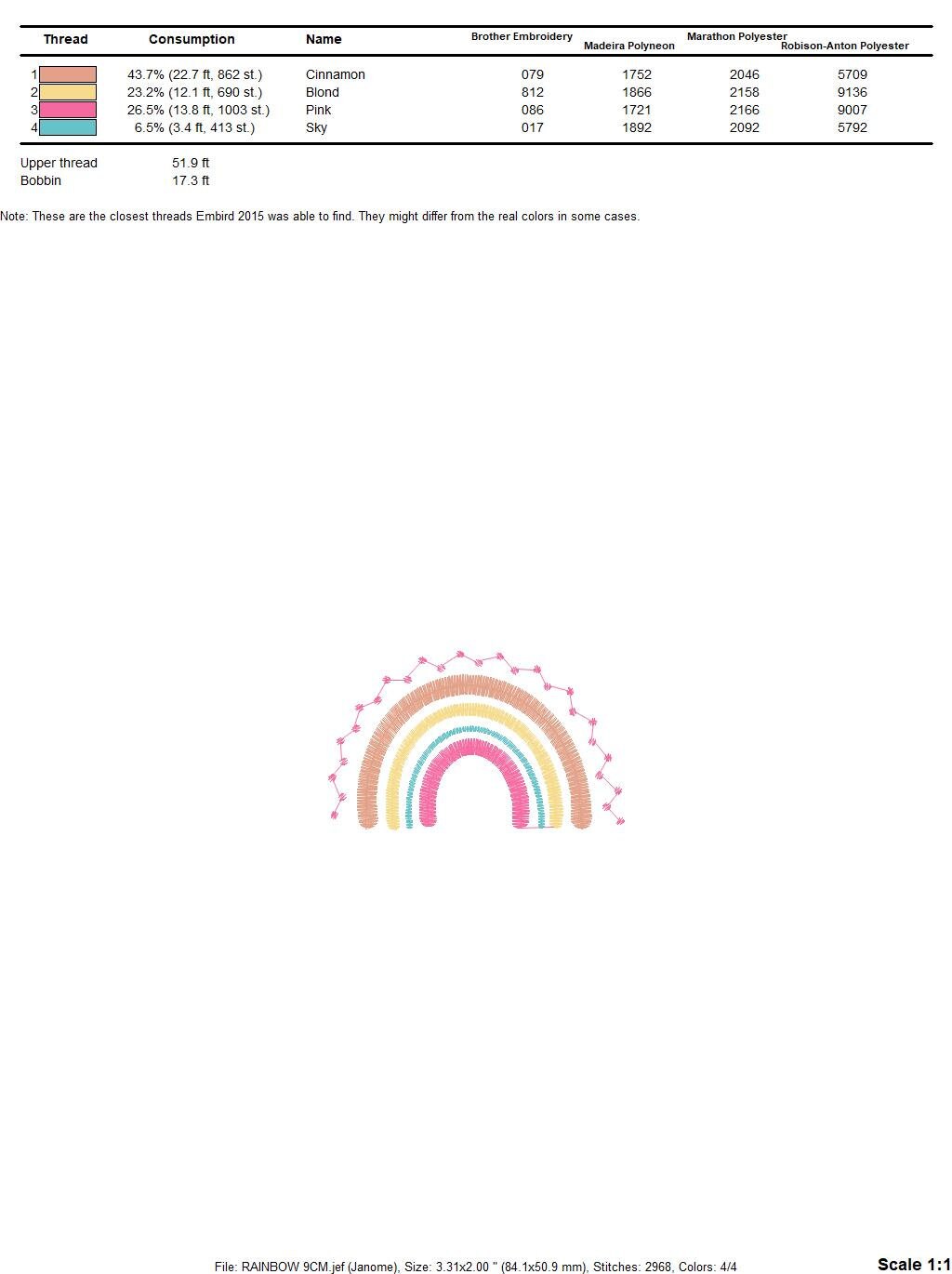 Boho Rainbow embroidery design - Colorful Rainbow embroidery designs machine embroidery pattern - Baby girl embroidery file - Batik hearts Marcia Embroidery