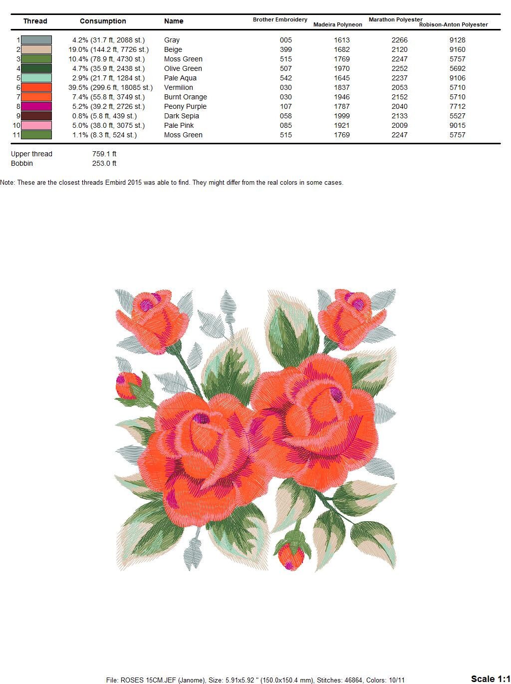Roses embroidery designs - Floral Towel embroidery design machine embroidery pattern - Rose embroidery file flowers - instant download pes Marcia Embroidery