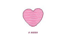 Load image into Gallery viewer, Heart mini embroidery designs - Heart embroidery design machine embroidery pattern - Baby girl embroidery Heart micro embroidery download
