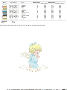 Angel embroidery designs - Baby boy embroidery design machine embroidery pattern - Boy with wings embroidery file - instant download pes