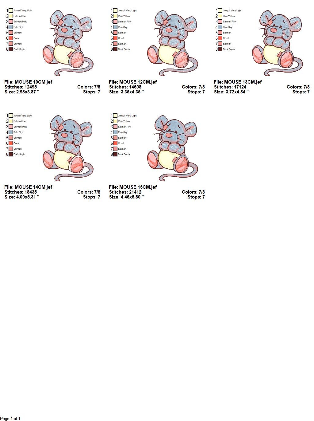 Mouse embroidery designs - Baby boy mouse with diaper machine embroidery pattern - Cute sweet delicate mouse - Instant download digital pes