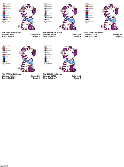 Zebra embroidery design - Animal embroidery designs machine embroidery pattern - Baby boy embroidery - Safari embroidery file Towel Shirt