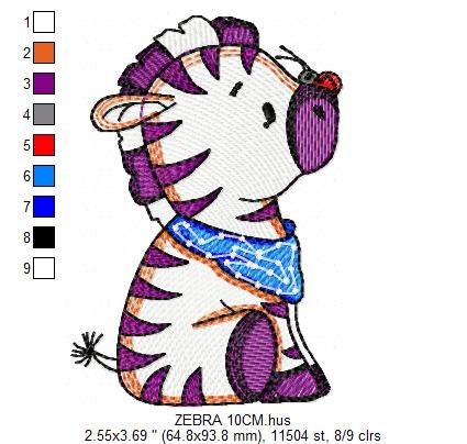Zebra embroidery design - Animal embroidery designs machine embroidery pattern - Baby boy embroidery - Safari embroidery file Towel Shirt