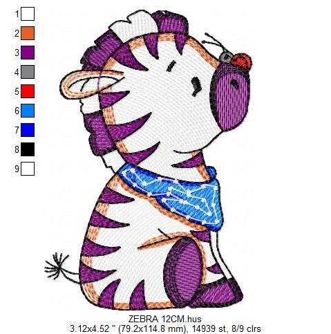 Zebra embroidery design - Animal embroidery designs machine embroidery pattern - Baby boy embroidery - Safari embroidery file Towel Shirt