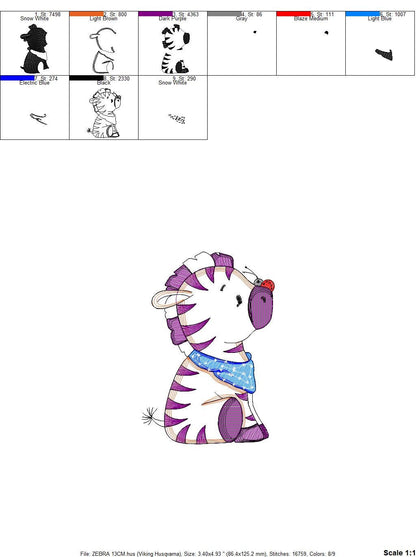 Zebra embroidery design - Animal embroidery designs machine embroidery pattern - Baby boy embroidery - Safari embroidery file Towel Shirt