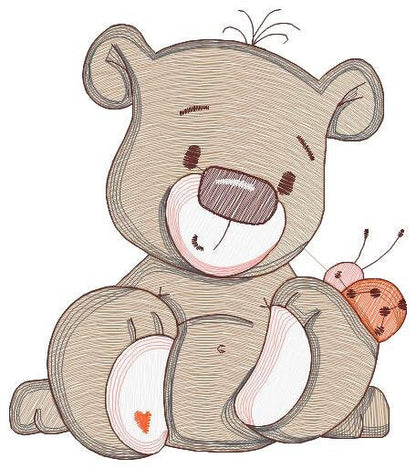 Bear embroidery designs - Baby boy embroidery design machine embroidery pattern - Cute Teddy Bear embroidery file - instant download pes jef Marcia Embroidery