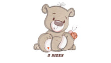 Carica l&#39;immagine nel visualizzatore di Gallery, Bear embroidery designs - Baby boy embroidery design machine embroidery pattern - Cute Teddy Bear embroidery file - instant download pes jef
