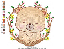 Carica l&#39;immagine nel visualizzatore di Gallery, Bear embroidery designs - Baby boy embroidery design machine embroidery pattern - cute teddy bear embroidery file - instant download pes jef
