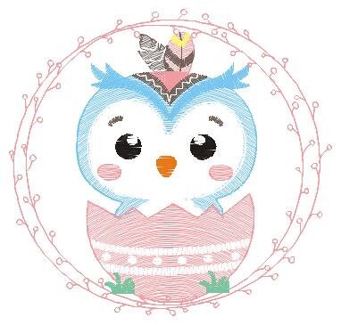 Owl embroidery design - Bird embroidery design machine embroidery pattern - Baby boy embroidery file - instant download bird with egg Marcia Embroidery