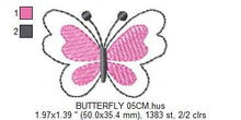 Load image into Gallery viewer, Butterfly embroidery design - Cute embroidery designs machine embroidery pattern - Baby girl embroidery file - instant download digital pes
