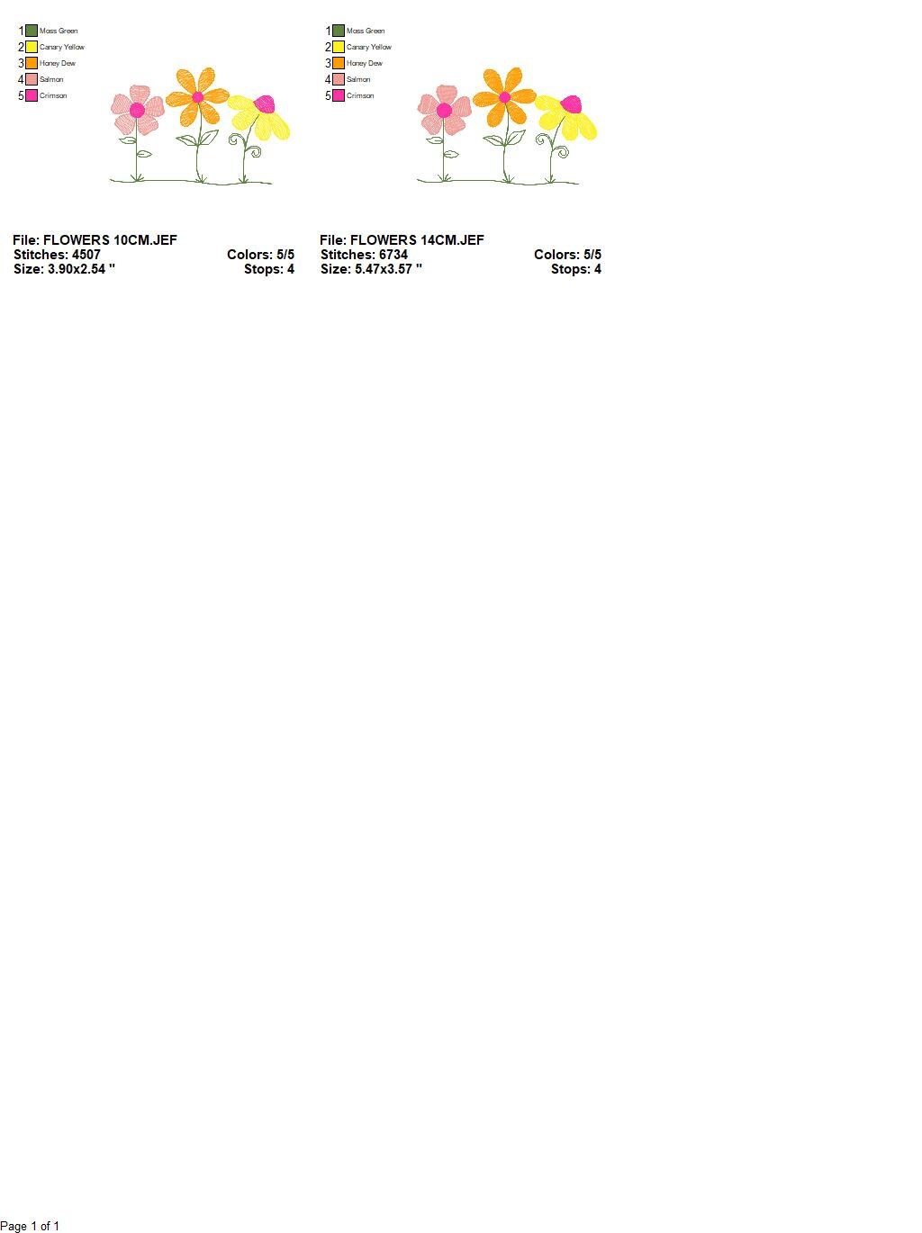 Flower garden embroidery designs - Spring flowers embroidery design machine embroidery pattern - Tea towel embroidery file - kitchen apron