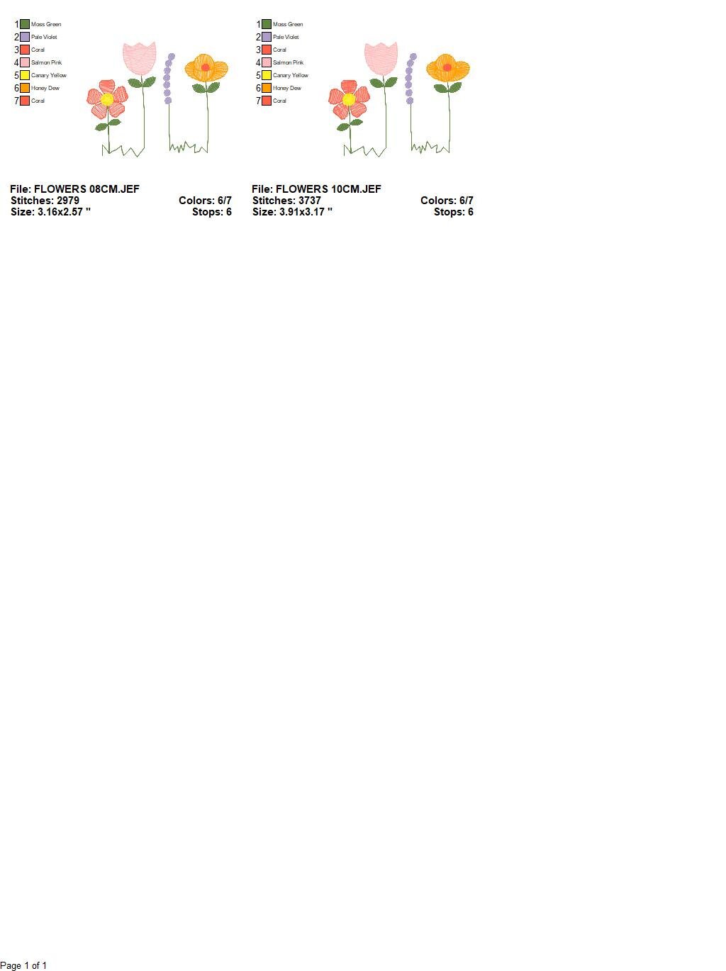 Flower garden embroidery designs - Spring flowers embroidery design machine embroidery pattern - Tea towel embroidery file - kitchen apron