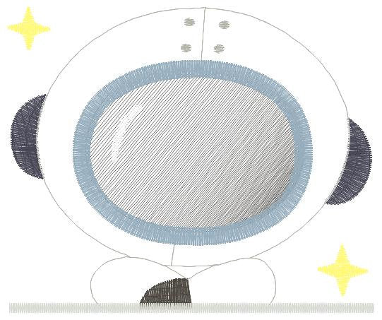 Peek a boo Astronaut embroidery designs - Baby boy embroidery design machine embroidery pattern - Space embroidery file - instant download Marcia Embroidery