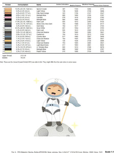 Astronaut embroidery designs - Baby boy embroidery design machine embroidery pattern - Space embroidery file - instant download Star Rocket