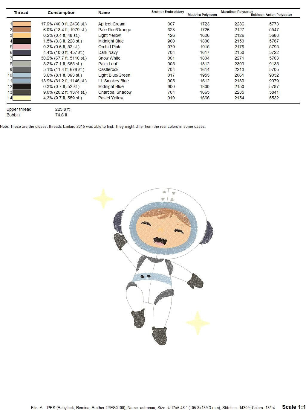 Astronaut embroidery designs - Baby boy embroidery design machine embroidery pattern - Space embroidery file - instant download Star Rocket