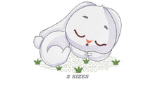 Laden Sie das Bild in den Galerie-Viewer, Sleeping bunny embroidery design - Baby girl embroidery designs machine embroidery pattern - Newborn embroidery file Nursery Maternity pes
