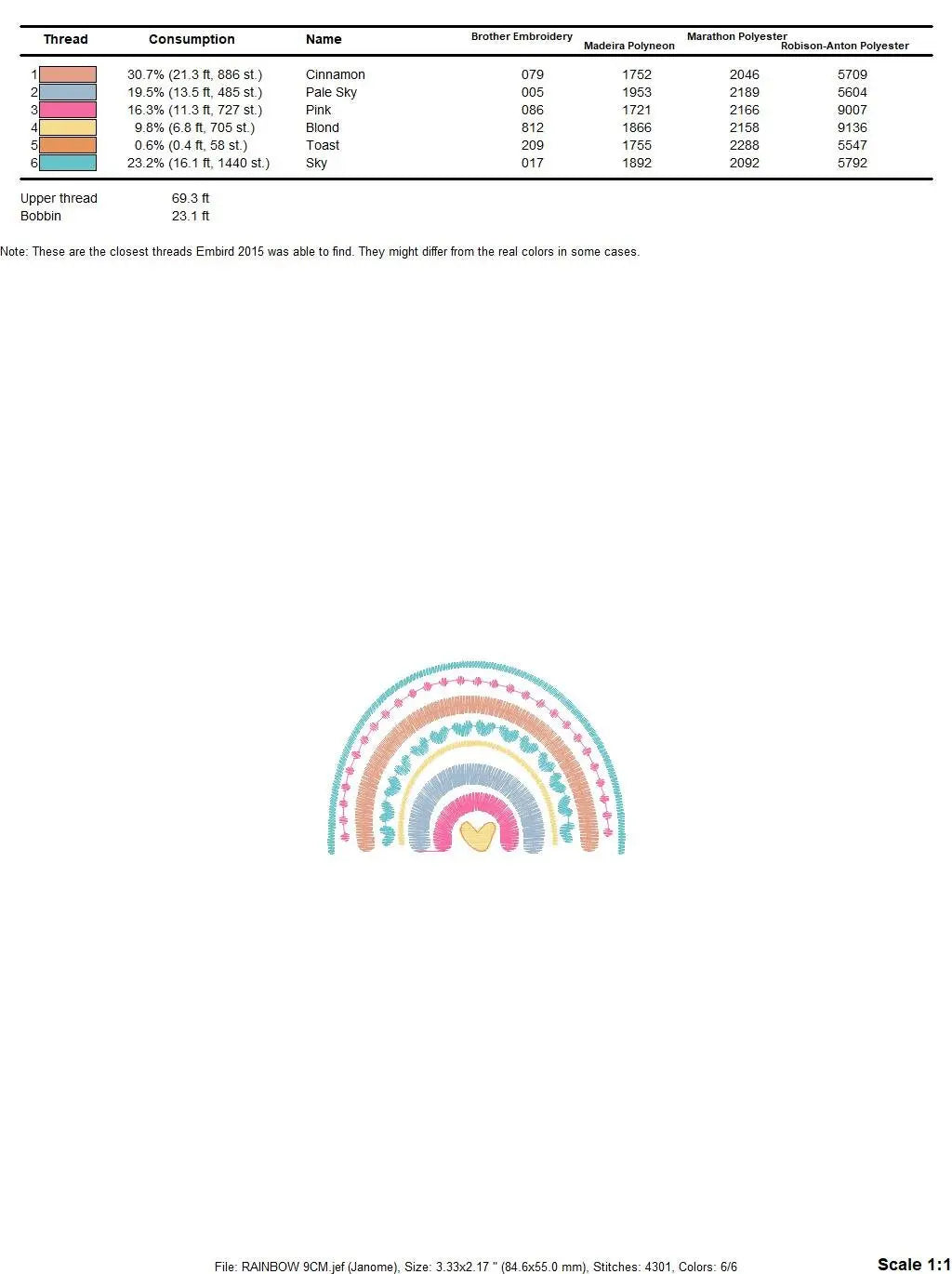 Boho Rainbow embroidery design - Colorful Rainbow embroidery designs machine embroidery pattern - Baby girl embroidery file - Batik hearts Marcia Embroidery