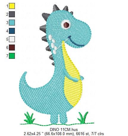 Dinosaur embroidery designs - Dino embroidery design machine embroidery pattern - Tyrannosaurus embroidery file T rex - instant download pes