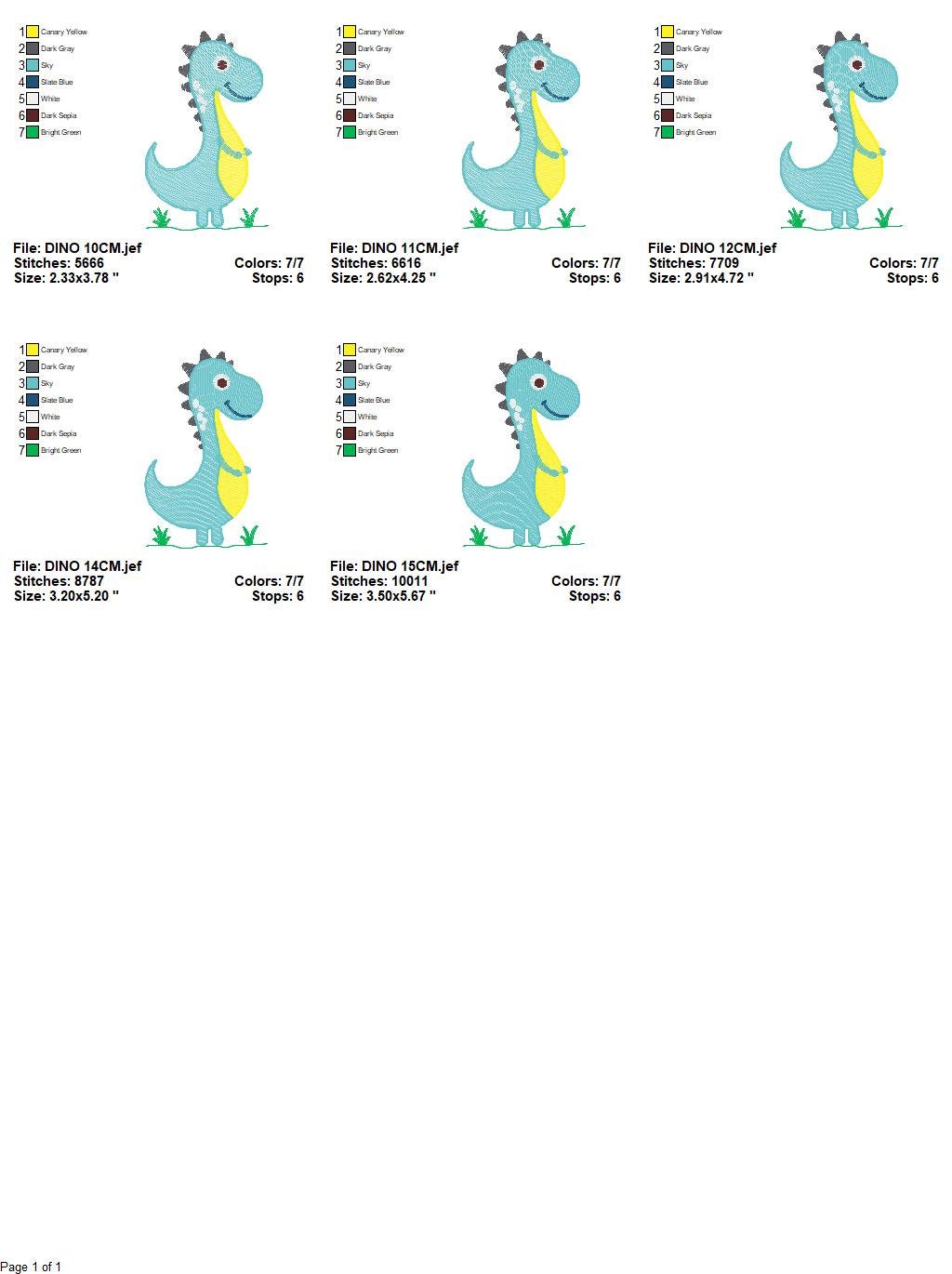 Dinosaur embroidery designs - Dino embroidery design machine embroidery pattern - Tyrannosaurus embroidery file T rex - instant download pes