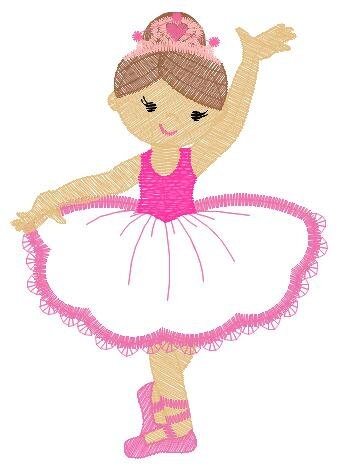 Ballerina embroidery designs - Ballet embroidery design machine embroidery pattern - Ballerina applique design -  instant download pes jef