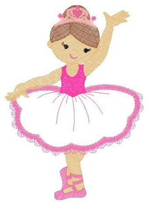 Ballerina embroidery designs - Ballet embroidery design machine embroidery pattern - Ballerina applique design -  instant download pes jef