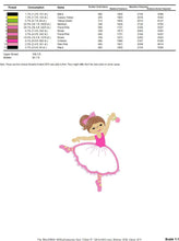 Load image into Gallery viewer, Ballerina embroidery designs - Ballet embroidery design machine embroidery pattern - Baby girl embroidery file - instant digital download
