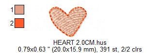 Small heart embroidery designs - Heart micro embroidery design machine embroidery pattern - Baby girl embroidery file Heart embroidery pes