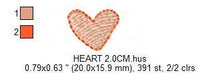 Load image into Gallery viewer, Small heart embroidery designs - Heart micro embroidery design machine embroidery pattern - Baby girl embroidery file Heart embroidery pes
