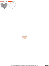 Carica l&#39;immagine nel visualizzatore di Gallery, Small heart embroidery designs - Heart micro embroidery design machine embroidery pattern - Baby girl embroidery file Heart embroidery pes
