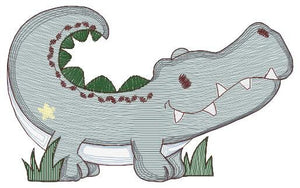 Crocodile embroidery design - Alligator embroidery designs machine embroidery pattern - Wild Water Animal embroidery file - instant download