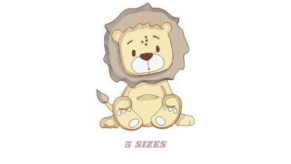 Lion embroidery designs - Safari wild animal machine embroidery pattern - Baby boy file - instant digital download pes jef hus vip dst xxx Marcia Embroidery