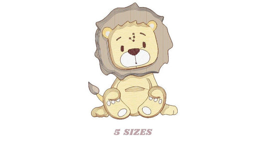 Lion embroidery designs - Safari wild animal machine embroidery pattern - Baby boy file - instant digital download pes jef hus vip dst xxx Marcia Embroidery