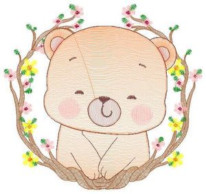 Bear embroidery designs - Baby boy embroidery design machine embroidery pattern - cute teddy bear embroidery file - instant download pes jef