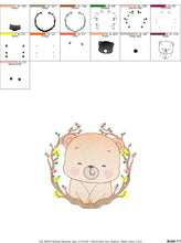 Carica l&#39;immagine nel visualizzatore di Gallery, Bear embroidery designs - Baby boy embroidery design machine embroidery pattern - cute teddy bear embroidery file - instant download pes jef
