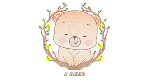 Bear embroidery designs - Baby boy embroidery design machine embroidery pattern - cute teddy bear embroidery file - instant download pes jef