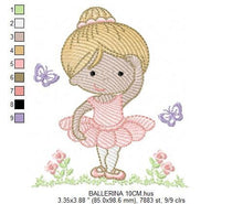 Carica l&#39;immagine nel visualizzatore di Gallery, Ballerina embroidery designs - Ballet embroidery design machine embroidery pattern - baby girl embroidery file dancer - instant download
