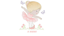 Carica l&#39;immagine nel visualizzatore di Gallery, Ballerina embroidery designs - Ballet embroidery design machine embroidery pattern - baby girl embroidery file dancer - instant download
