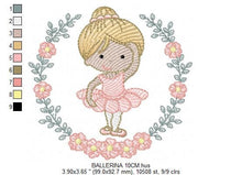 Laden Sie das Bild in den Galerie-Viewer, Ballerina embroidery designs - Ballet embroidery design machine embroidery pattern - instant download - Baby girl embroidery digital file
